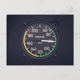 Airspeed Gauge Postkarte