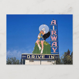 Airway Drive-In Theater, Saint Ann, Missouri Postkarte