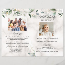 Airy Blätter Memorial Funerbital Service Foto Prog