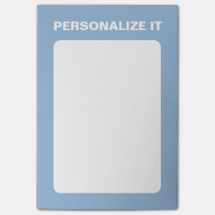 Airy Blue Modern Personalisiert Versatile Post-it Klebezettel