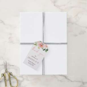 Airy Blush Brautparty Favor Tag Geschenkanhänger