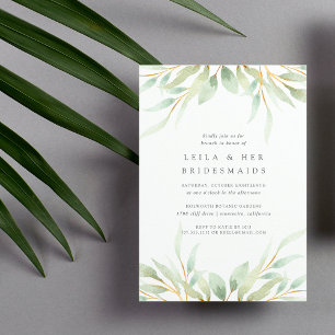 Airy Botanical Bridesmaids Brunch Einladung