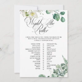 Airy Eucalyptus Greenery Boho Rustic Brautparty Einladung