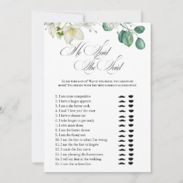 Airy Eucalyptus Greenery Boho Rustic Brautparty Einladung