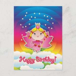 Airy Fairy Up in der Air Birthday Postcard Postkarte