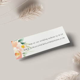 Airy Floral Wedding Website RSVP Cards