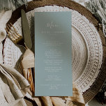 Airy Greenery Coordinate Wedding Dinner Menu Menükarte<br><div class="desc">Diese luftige,  grüne und koordinierte Karte für das Hochzeitsessen ist perfekt für eine Hochzeit. Das elegante und dennoch rustikale Design besticht durch helles Pastellgrün und ein modernes Boho-Ambiente. Koordiniert mit der Airy Greenery Collection von Fresh & Yummy Paperie. Diese Speisekarte kann für Hochzeitsfeiern,  Proben oder jede Veranstaltung verwendet werden.</div>