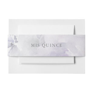 Airy Lila Floral Mis Quince Einladungsbanderole