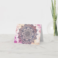 Airy Mandala-glückliches rosa lila Gelb danken