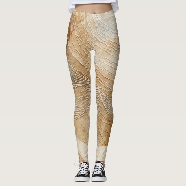 Airy Neutry Natural Elements Bohemisch Boho Leggings (Vorderseite)