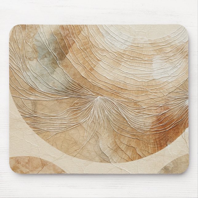 Airy Neutry Natural Elements Bohemisch Boho Mousepad (Vorne)