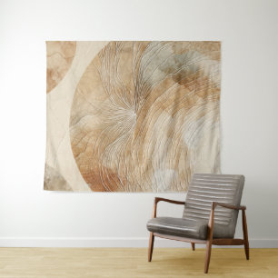 Airy Neutry Natural Elements Bohemisch Boho Wandteppich