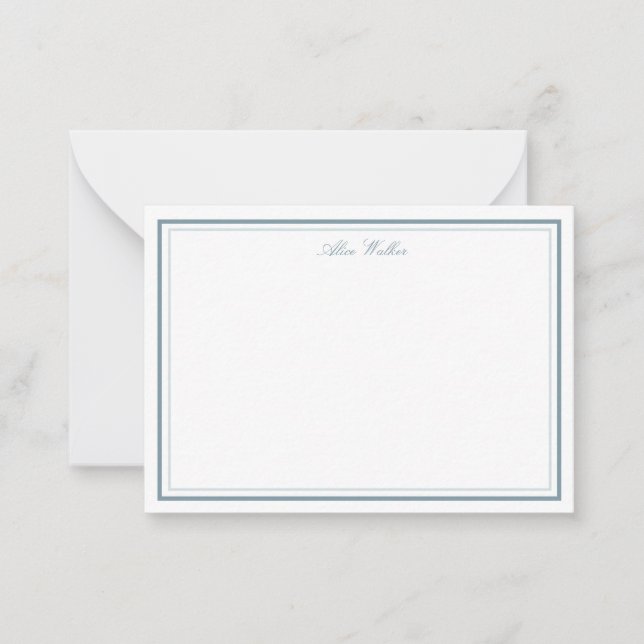 Airy Pastel Elegant Stationery Note Card Mitteilungskarte (Vorderseite)