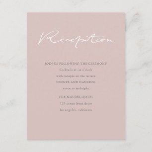 Airy Pastel Empfang-Umschließungskarte Begleitkarte