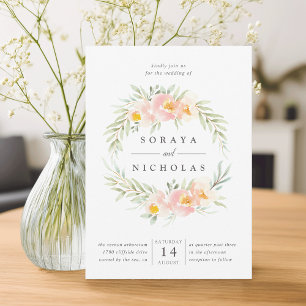 Airy Wreath Einladung zur Hochzeit
