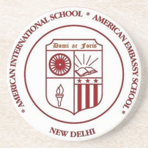 AIS/AES SCHÜLER-VEREINIGUNGS-SANDSTEIN-UNTERSETZE GETRÄNKEUNTERSETZER