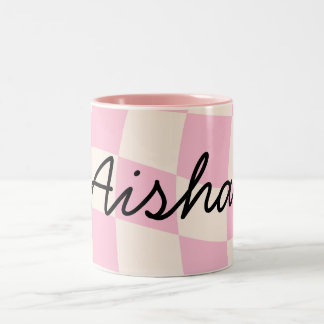 Aisha Name Meaning Custom Mug Cup Girl Gift Custom Zweifarbige Tasse