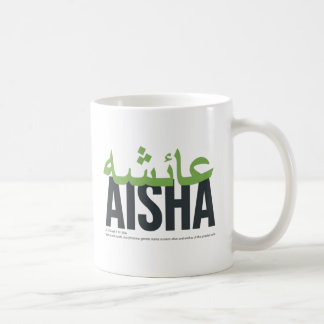 Aisha Name Verkündung und Bedeutung Kaffeetasse