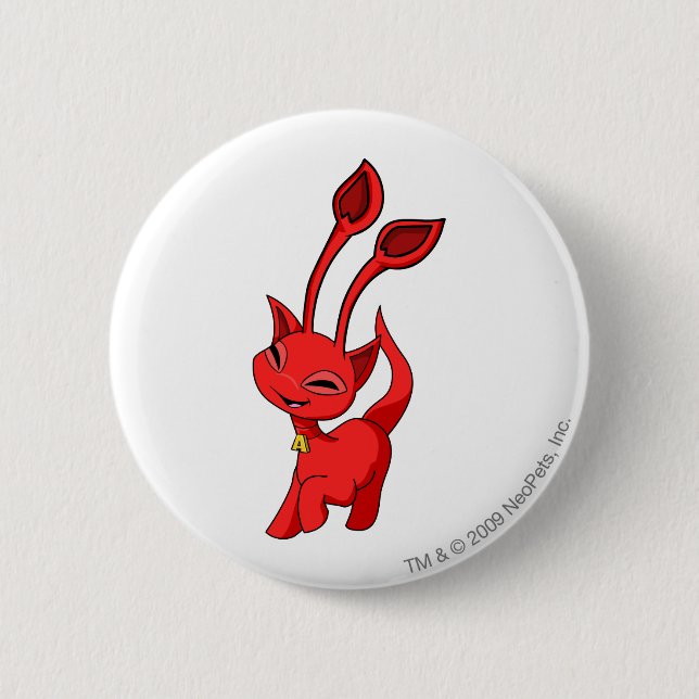 Aisha Rot Button (Vorderseite)