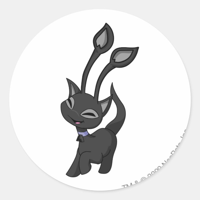 Aisha Shadow Runder Aufkleber (Vorderseite)