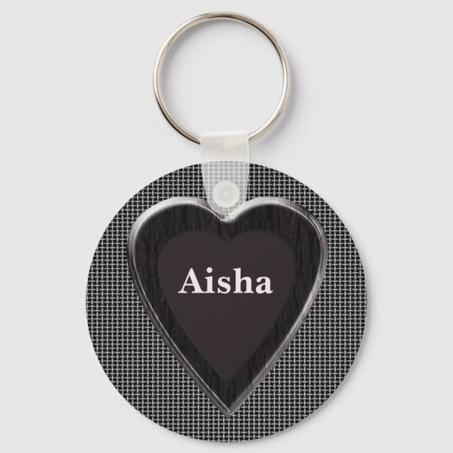 Aisha Stole My Heart Keychain von 369 Mein Name Schlüsselanhänger (Vorderseite)
