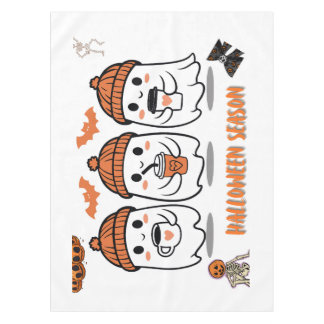 aison Halloween – fantômes café mignons Tischdecke