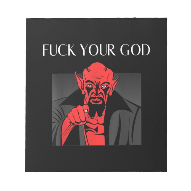 Aist Goat Satan Baphomet GIft Notizblock (Vorderseite)