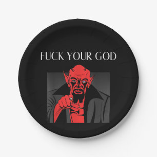 Aist Goat Satan Baphomet GIft Pappteller