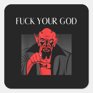 Aist Goat Satan Baphomet GIft Quadratischer Aufkleber
