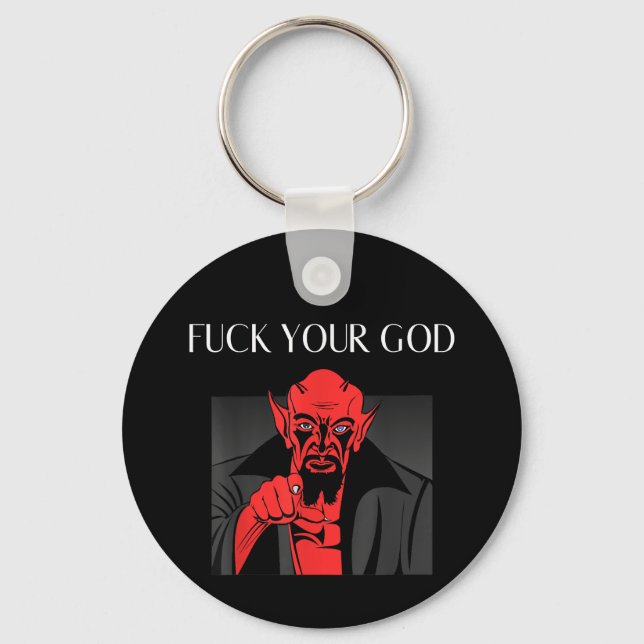 Aist Goat Satan Baphomet GIft Schlüsselanhänger (Vorderseite)