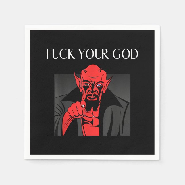 Aist Goat Satan Baphomet GIft Serviette (Vorderseite)