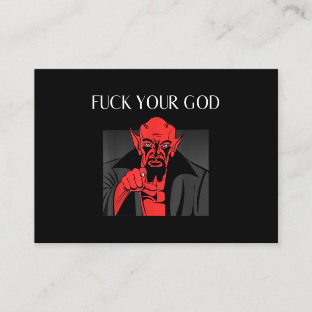 Aist Goat Satan Baphomet GIft Visitenkarte (Vorderseite)
