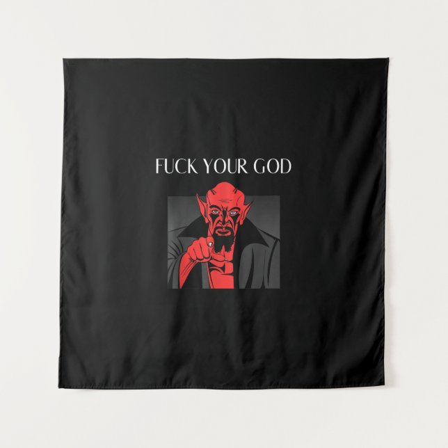 Aist Goat Satan Baphomet GIft Wandteppich (Vorderseite)