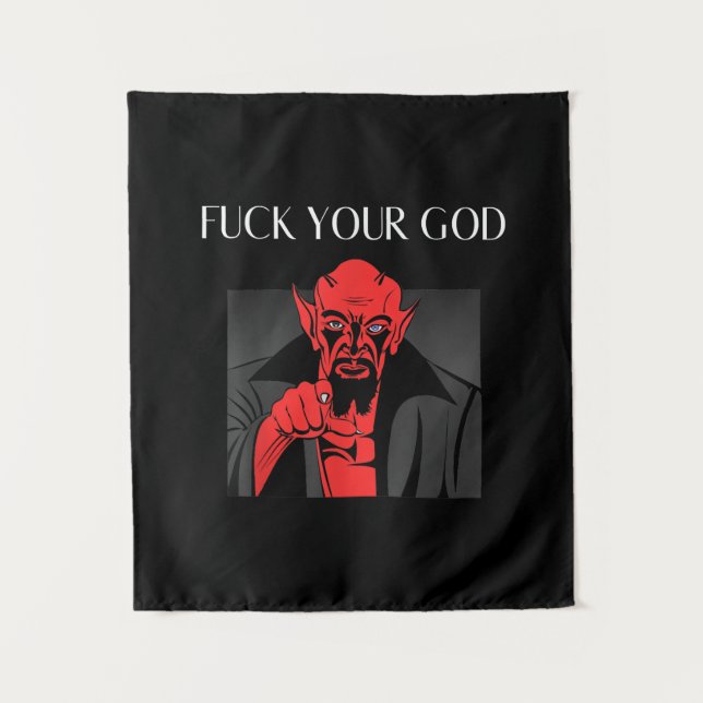 Aist Goat Satan Baphomet GIft Wandteppich (Vorderseite)