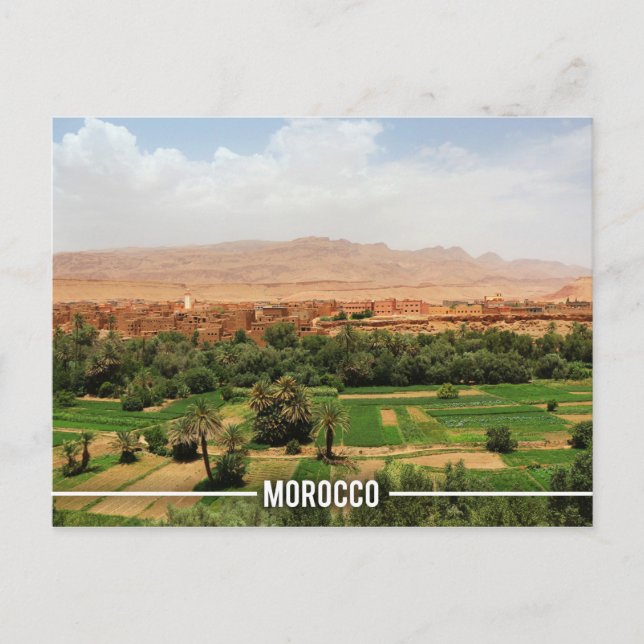 Ait BenHaddou Kasbah, Marokko Postkarte (Vorderseite)