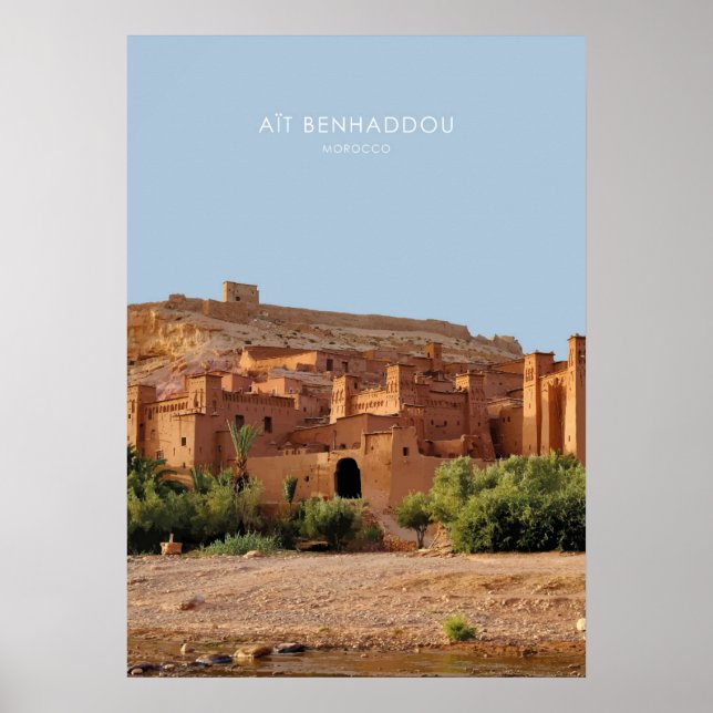 Ait Benhaddou, Marokko Poster (Vorne)