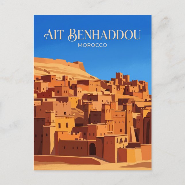 Aït Benhaddou Marokko Postkarte (Vorderseite)