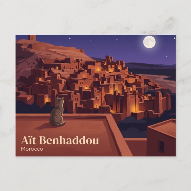 Aït Benhaddou Marokko Postkarte (Vorderseite)