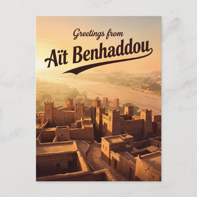 Aït Benhaddou Marokko Postkarte (Vorderseite)