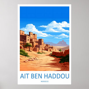 Aït Benhaddou Reise Druck Wandkunst Aït Benhaddou Poster