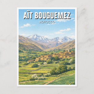 Aït Bouguemez Marokko Reise Postkarte
