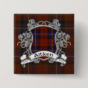 Aitken Tartan-Schild Button