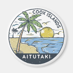 Aitutaki-Cookinseln Vintag Magnet