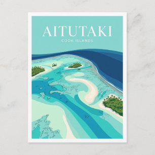 Aitutaki-Lagune Arutanga Cook-Inseln Geschenk Postkarte
