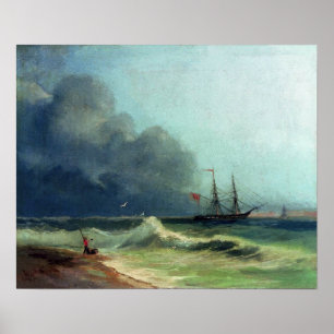 Aivazovsky - Das Meer vor dem Sturm Poster