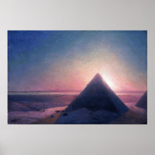 Aivazovsky - Die große Pyramide von Gizeh Poster
