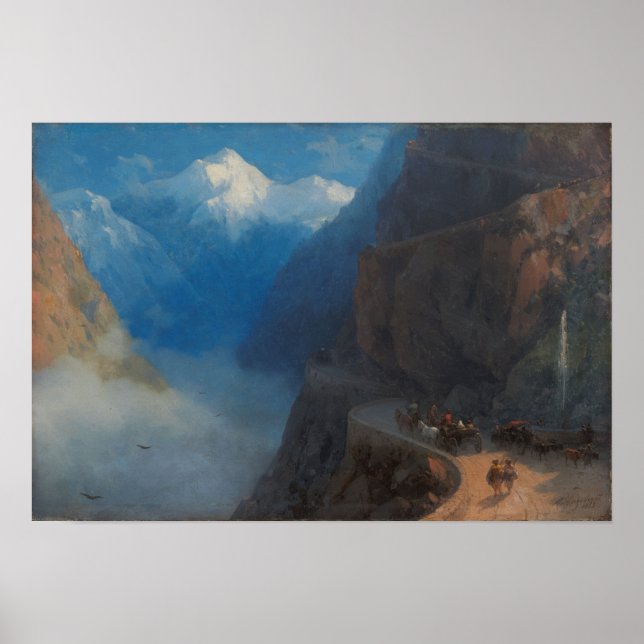 Aivazovsky - Von Milli bis Gudauri 1868 Poster (Vorne)