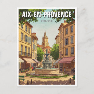 Aix-en-Provence France Travel Postkarte