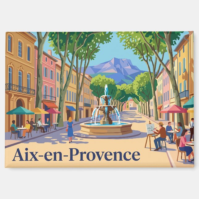 Aix-en-Provence Frankreich Magnet (Vorderseite)