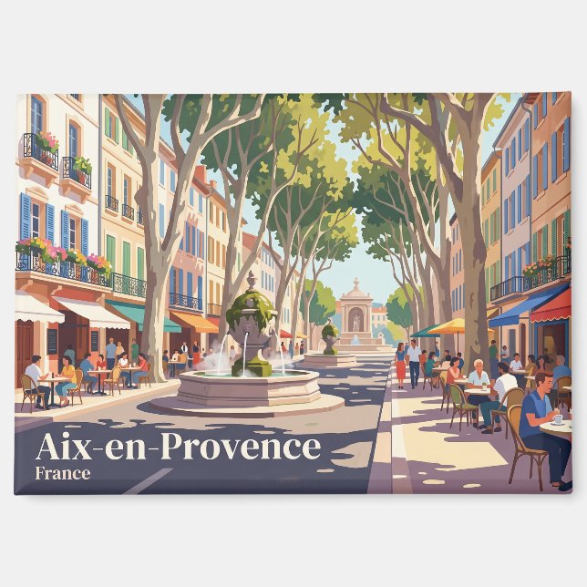 Aix-en-Provence Frankreich Magnet (Vorderseite)